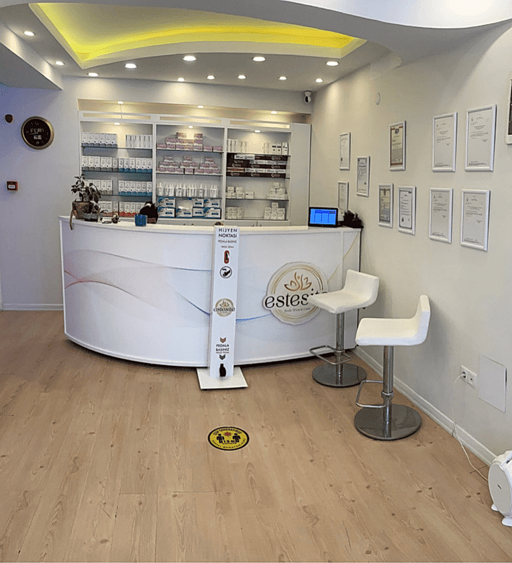 Çekmeköy masaj salonu resepsiyon alanı